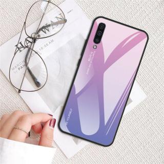 Obal na Samsung Galaxy A50 - skleněný Barva: Růžovo-fialová