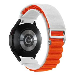 Pásek na hodinky Alpine Loop correa 20 mm Barva: Bílo oranžová