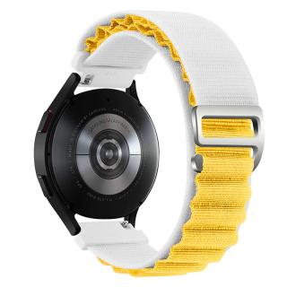 Pásek na hodinky Alpine Loop correa 20 mm Barva: Bílo žlutá