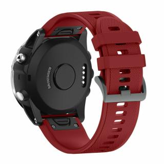 Pásek na hodinky Garmin Fenix 5/5 plus - řemínek 22 mm Barva: Červená