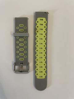 Pásky, řemínky na hodinky Barva: Šedo - zelená, Velikost: 20 mm