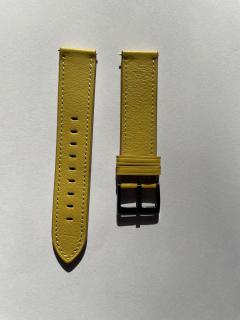 Pásky, řemínky na hodinky Barva: Žlutá, Velikost: 20 mm