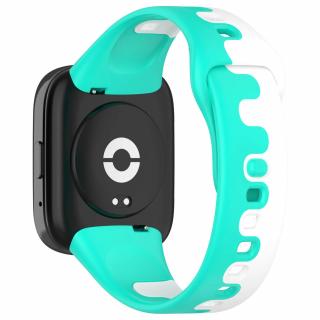 Silikonový pásek na Redmi Watch 3 Active Barva: Azurovo-bílá