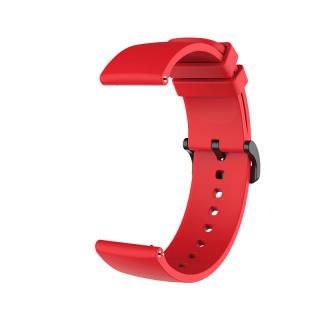 Silikonový řemínek na hodinky - 20 mm Barva: Červená