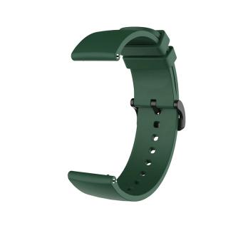 Silikonový řemínek na hodinky - 20 mm Barva: Tmavě zelená