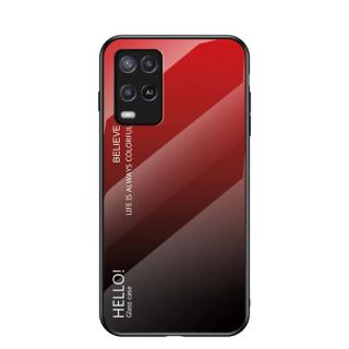 Skleněný obal na Realme 8 Barva: Černo-červená