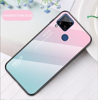 Skleněný obal na Realme C25Y Barva: Růžovo-zelená