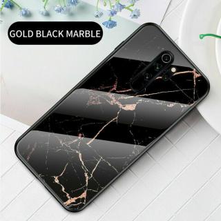 Skleněný obal na Xiaomi Redmi Note 8 PRO Barva: GOLD BLACK MARBLE