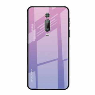 Sklenìný obal na Xiaomi Mi 9T Barva: Fialovo-růžová