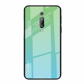 Sklenìný obal na Xiaomi Mi 9T Barva: Modrá-zelená