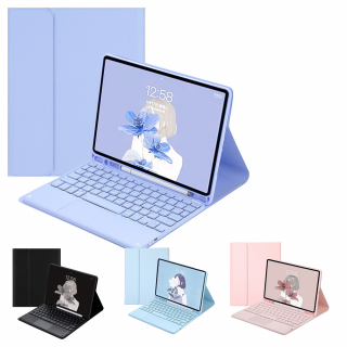 Zesílené pouzdro na SAMSUNG GALAXY TAB S9  s klávesnicí Barva: Růžová