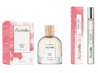 ACORELLE Dámská parfémová voda Velvet Rose 50ml + Roll-on 10ml (SADA)