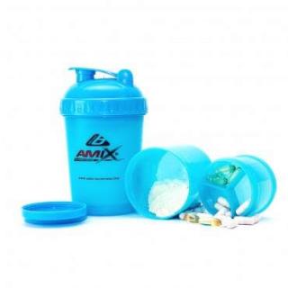 AMIX Shaker Monster Bottle Color Barva: Modrá, Obsah: 400 ml