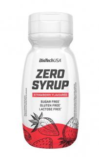 Biotech Zero Syrup 320ml Obsah: 500g, Příchuť: jahoda