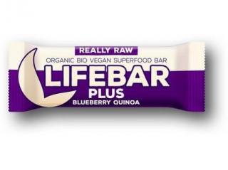 Lifebar Plus Obsah: 47 g, Příchuť: borůvky quinoa