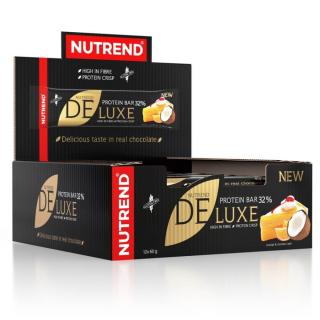 Nutrend Deluxe Protein Bar 12x60g Obsah: 12x60g, Příchuť: čokoládový sachr v mléčné čokoládě