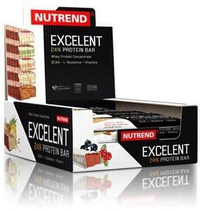Nutrend Excelent 18 x 85 g proteinová tyčinka Obsah: 85 g, Příchuť: čokoláda|kokos