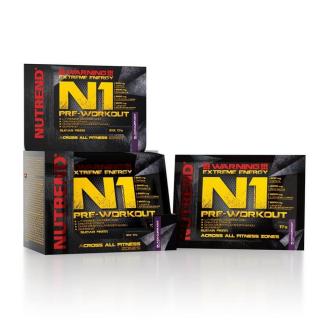 Nutrend N1 PRE-WORKOUT Obsah: 10x17 g, Příchuť: černý rybíz