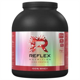 Reflex 100% Whey Protein 2kg Obsah: 2000 g, Příchuť: jahoda a malina