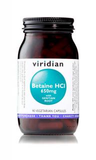 Viridian Betaine HCL 90 kapslí