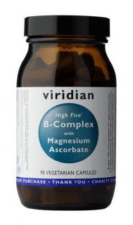 Viridian High Five B Complex with Magnesium Ascorbate 90 kapslí