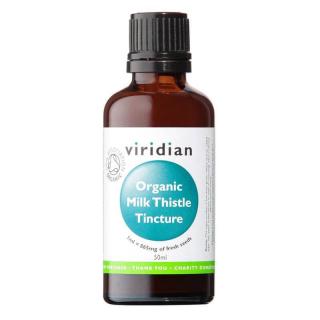 Viridian Milk Thistle Tincture 50ml Organic (Ostropestřec mariánský tinktura Bio)