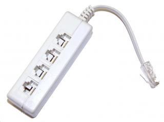 Adaptér RJ45 1x8p8c/4x8p2c