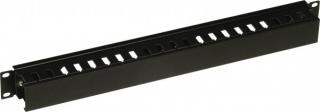 CONTEG DP-VP-K03-H vázací panel, 2U, 19 , jednostranný, plastový kanál 80x60mm, RAL9005