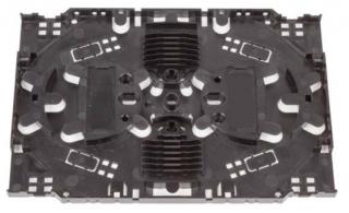 KFM-24 kazeta na sváry, 170x116x8mm, držáky pro 24 smršťovacích ochran, černá, bez víčka