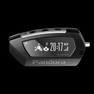 Pandora MOTO EU Dvoucestný alarm s OLED ovladačem (Pandora MOTO je dvoucestný alarm navržen pro zabezpečení motocyklů s možností dálkového startu a telemetrickými funkcemi pro ještě vyšší úroveň zabezpečení a kontroly. Dálkové ovládání s přehledným LCD di