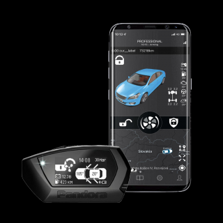 Pandora PROFESSIONAL GSM dvoucestný autoalarm s dálkovým startem a funkcí GPS tr (Svěřte zabezpečení vašeho vozu do rukou profesionála a hoďte obavy o jeho bezpečnost navždy za hlavu. Kompletně inovovaný model Pandora Professional druhé generace spojuje n