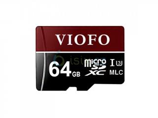 VIOFOSD karta  64GB PROFESIONÁLNÍ MLC UHS-3 MICROSD KARTA S 5 NASOBNOU VYDRŽÍ (SD karta VIOFO 64GB)