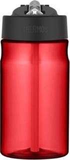 Dětská hydratační láhev s brčkem - červená