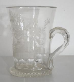 Broušený pohár 1.pol.19.století
