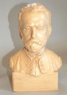 Busta Bedřich Smetana signováno L.Herzl