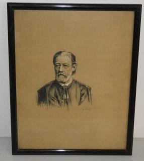 Obraz Bedřich Smetana signováno František Bílek 1923