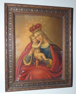 Obraz Madony s Ježíškem 19.století