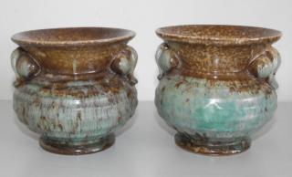 Párové keramické art deco vázy
