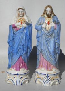 Porcelánové figurky Ježíše a Marie
