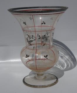 Stará skleněná Art deco váza