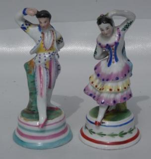Staré párové porcelánové figury 19.století