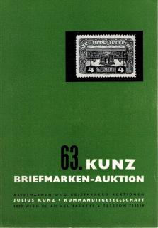 63. Kunz Briefmarken-auktion