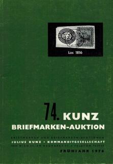 74. Kunz Briefmarken-auktion