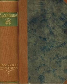 Brockhaus - Handbuch des Wissens in Vier Bänden / svazek 1. A-E