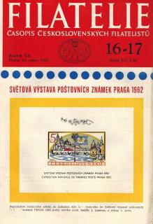 Filatelie 1962 - ročník XII. / č. 16-17