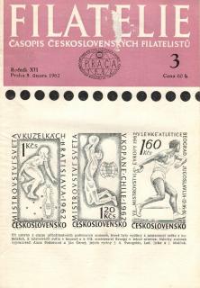 Filatelie 1962 - ročník XII. / č. 3