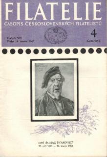 Filatelie 1962 - ročník XII. / č. 4