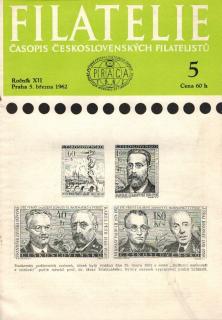 Filatelie 1962 - ročník XII. / č. 5