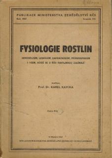 Kavina Karel - Fysiologie rostlin