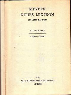 Meyers Neues Lexikon 8 Bänden